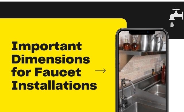 dimensions for faucet install