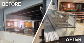 Serving line modernization project in Illinois