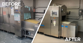 High-efficiency dishwasher replacement project in Ohio