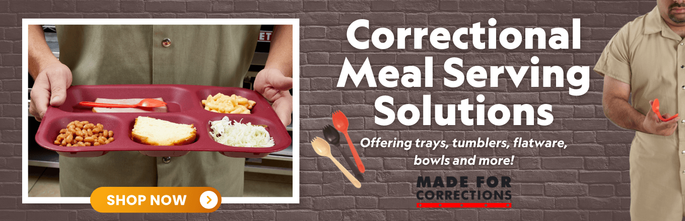 Correctional meal serving solutions