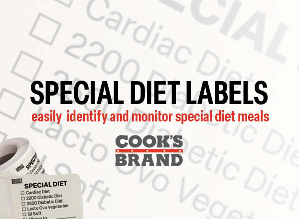 Special diet labels